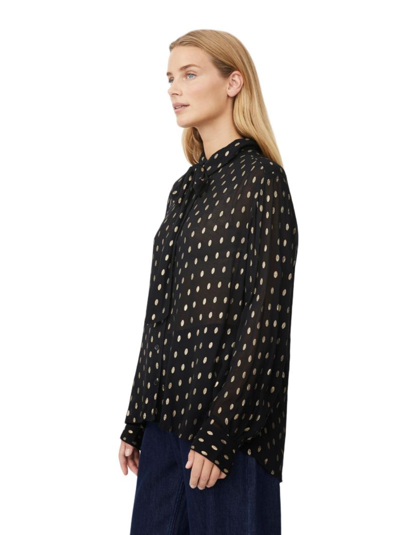 Women's MaInoria Neck Tie Shirt