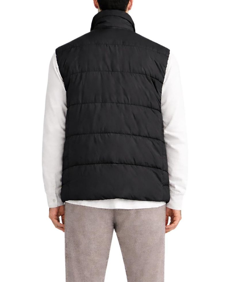 Men's Office-Leisure Lightweight Water-Resistant Rain Pro Puffer Vest