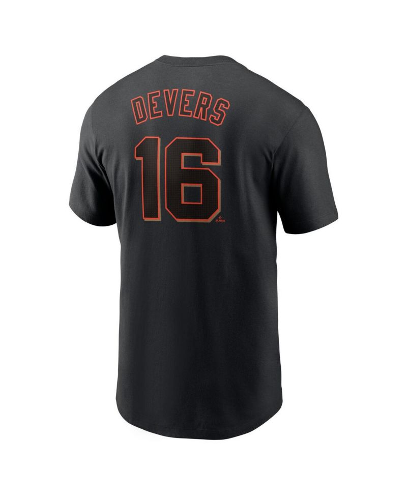 Men's Rafael Devers Black San Francisco Giants Name & Number T-Shirt