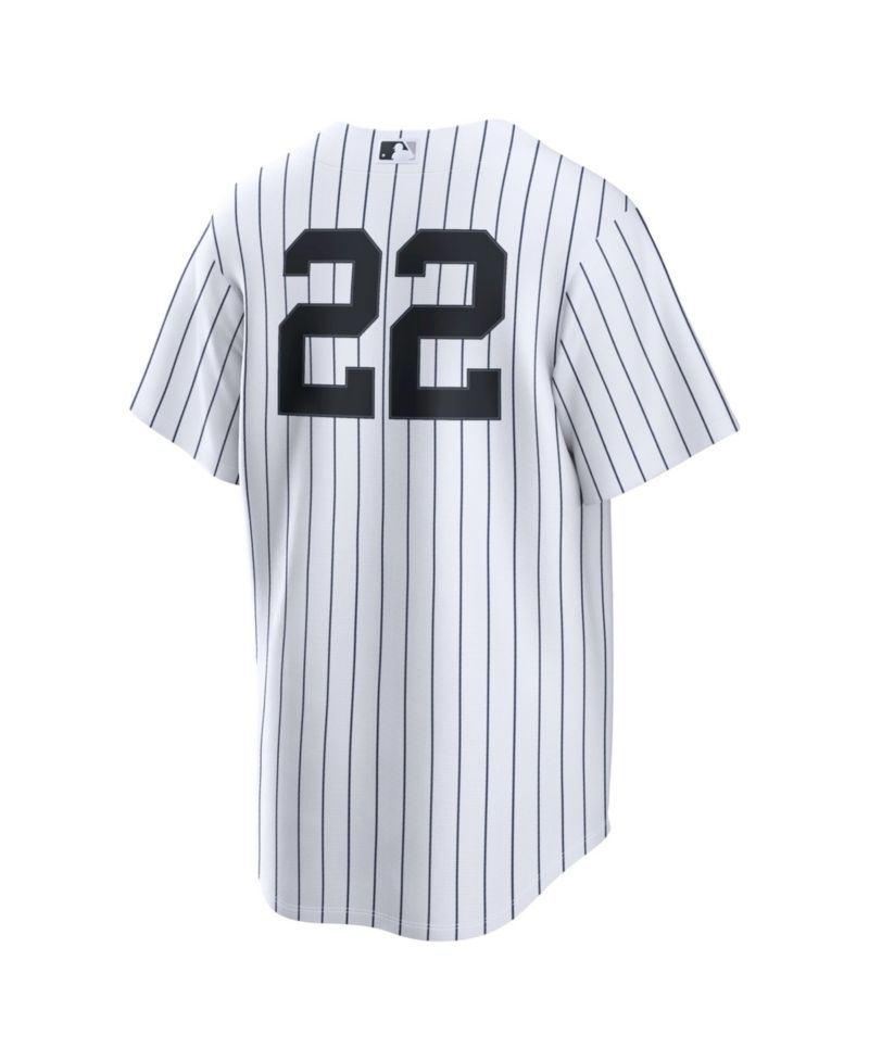 Men's Ben Rice White New York Yankees Home Replica Jersey