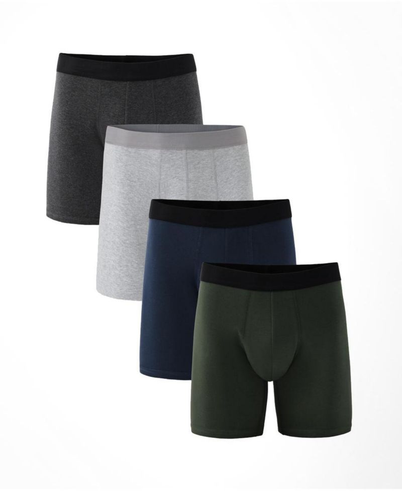Men's Everyday Extended Boxer Brief 4-Pack Made With Organic Cotton