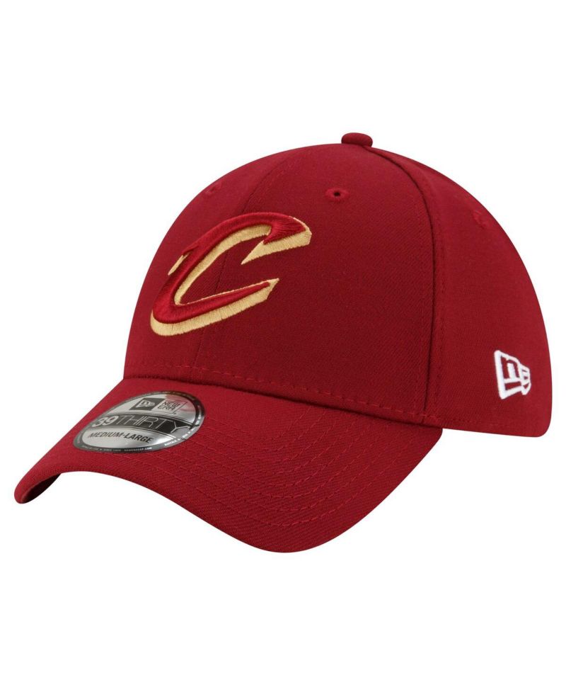 Men's Wine Cleveland Cavaliers Logo 39THIRTY Flex Hat