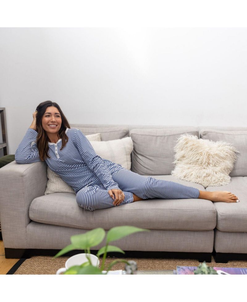 Women's Organic Cotton Jersey Two Piece Long Sleeve Pajama Set
