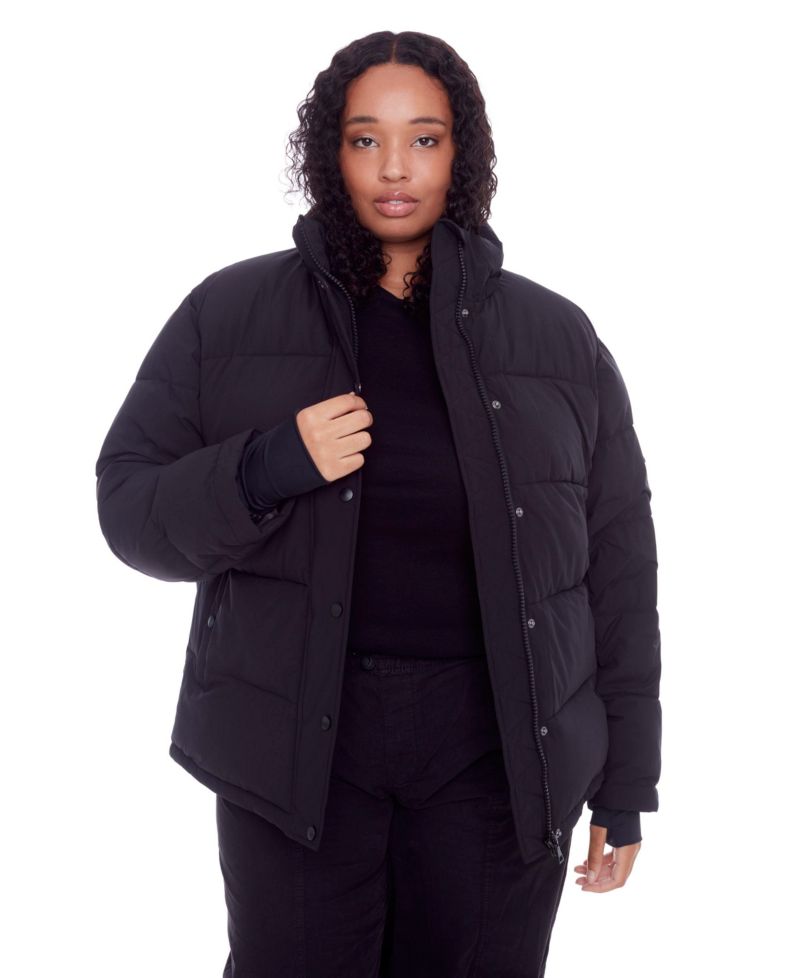 Plus Size Forillon Short Quilted Puffer Jacket