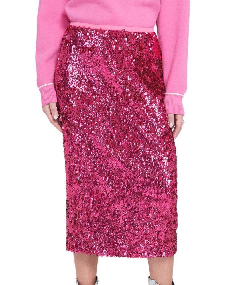 Women's Sequin Midi Skirt Pencil