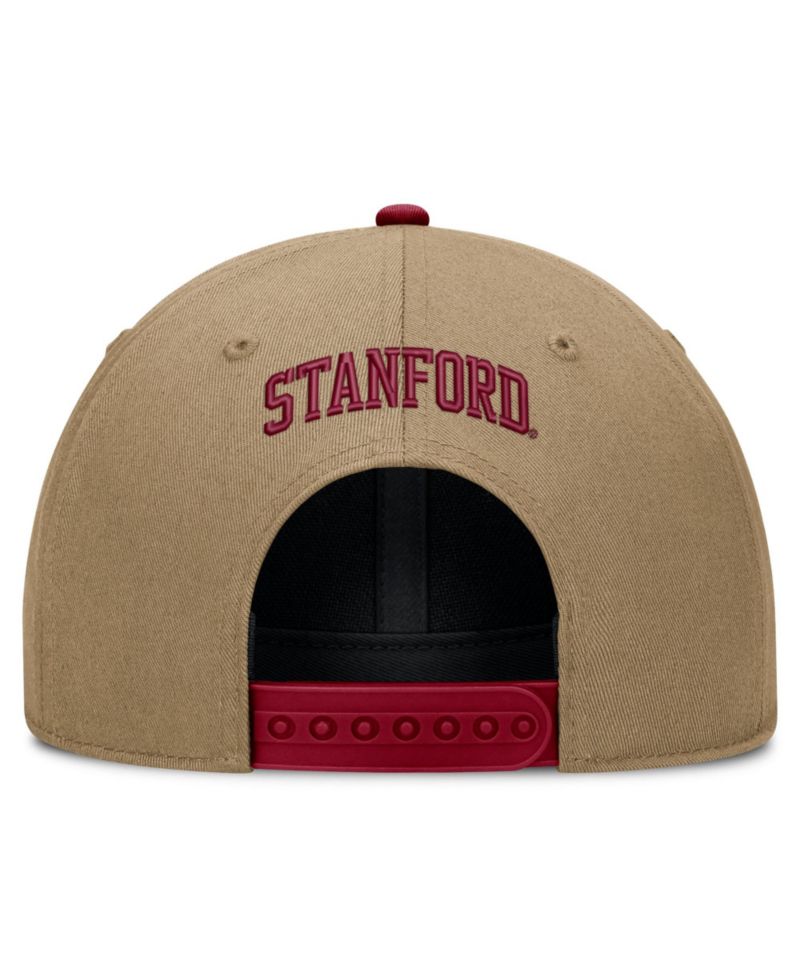 Men's and Women's Beige/Cardinal Stanford Cardinal Primetime Rise Dri-FIT Adjustable Hat