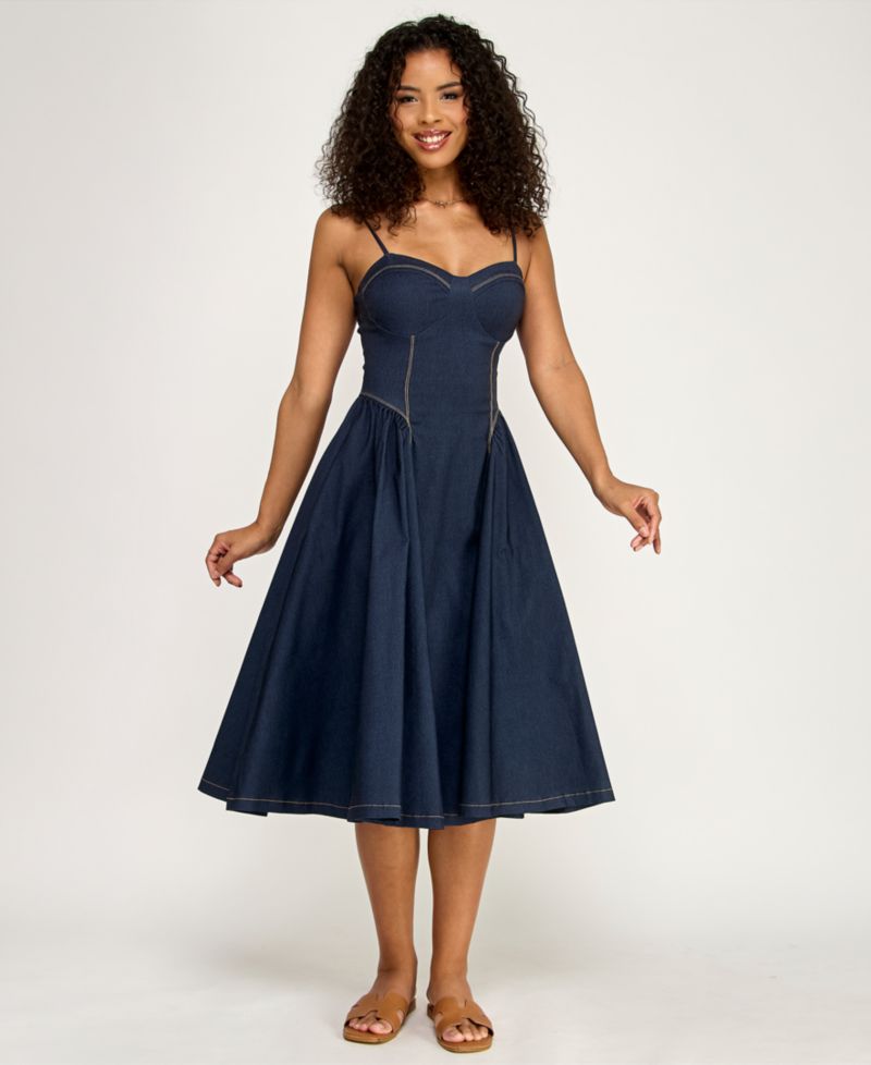 Juniors' Sweetheart Midi Dress