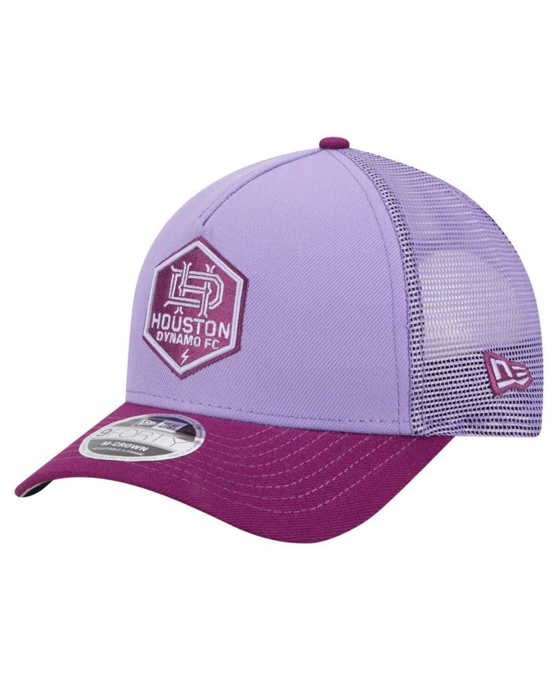 Men's Purple Houston Dynamo FC Color Pack 9FORTY A-Frame Adjustable Trucker Hat