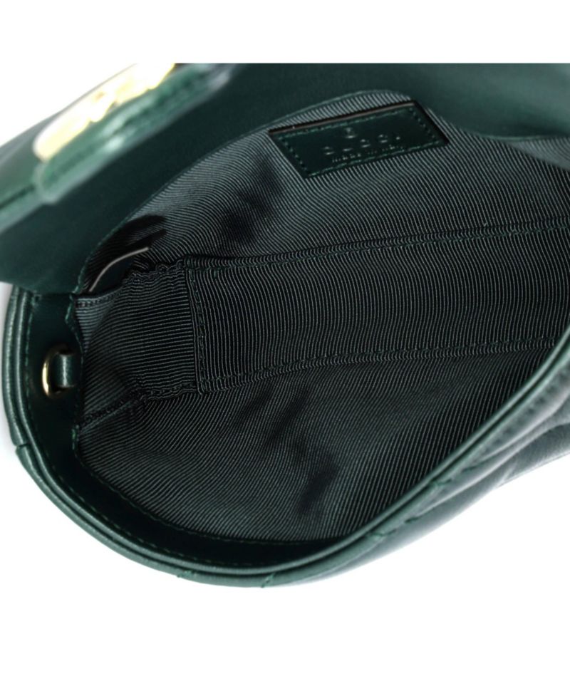 Super Mini GG Marmont Flap Bag Matelasse Leather