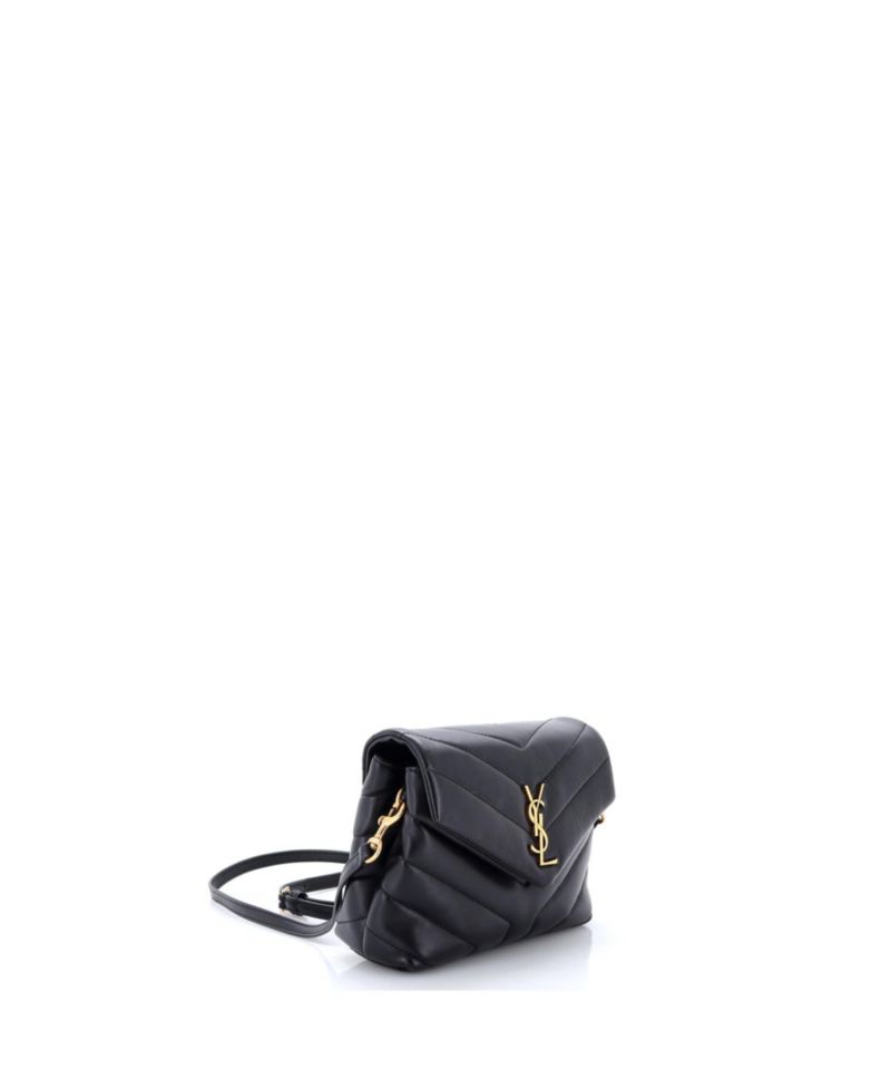 Toy Loulou Shoulder Bag Matelasse Chevron Leather