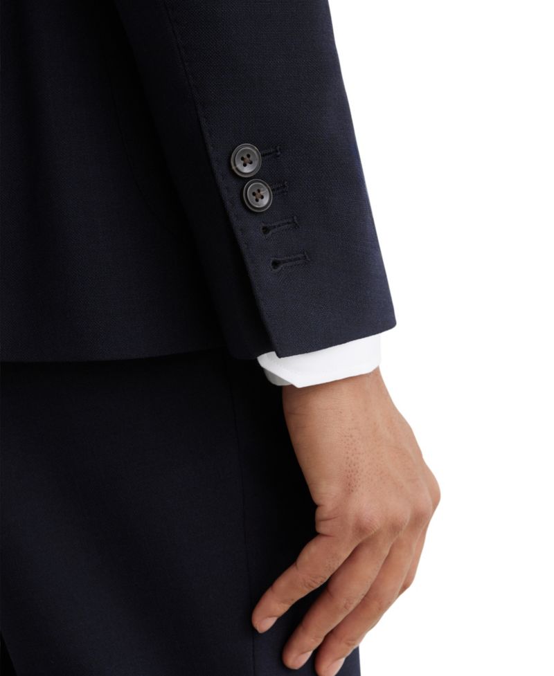 Men's Belmont Tailored-Fit Double-Breasted Textured Suit Blazer