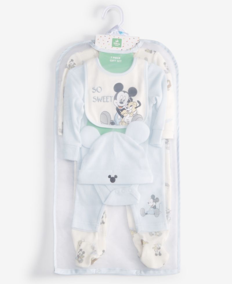 Baby Boys 7-Pc. Mickey Mouse Sleep-N-Play Gift Set