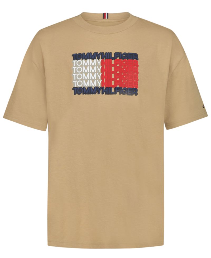 Boys' 8-20 3D Logo Flag Graphic Short-Sleeve T-Shirt