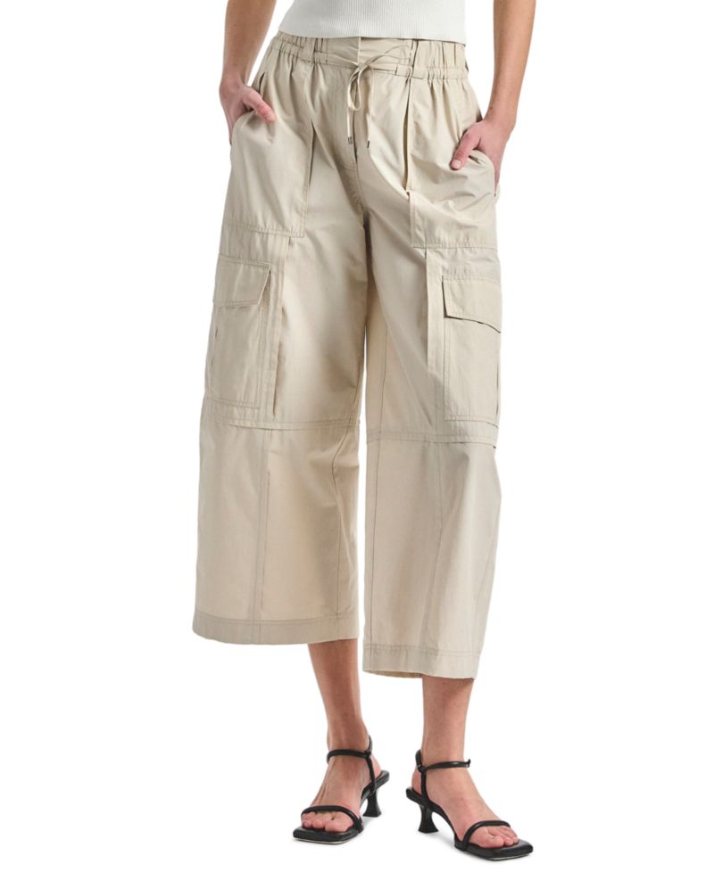 Women's Ruth Cropped High-Rise Wide-Leg Cargo Pants