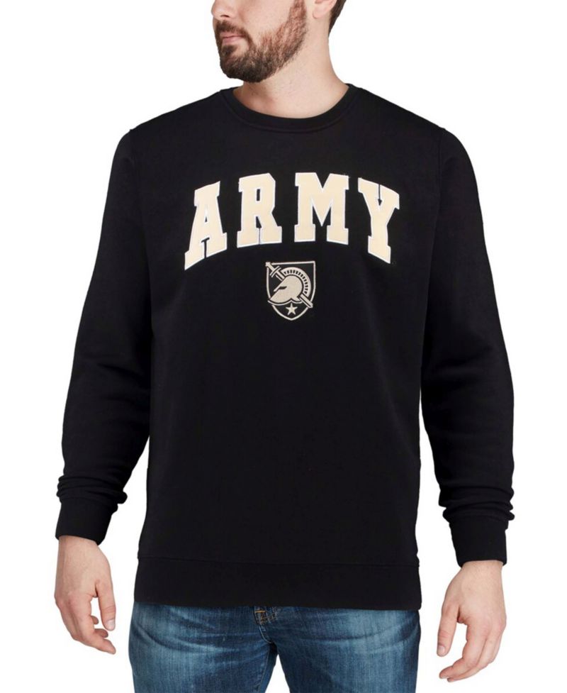 Men's Army Black Knights Arch & Logo Crew Neck Sweatshirt