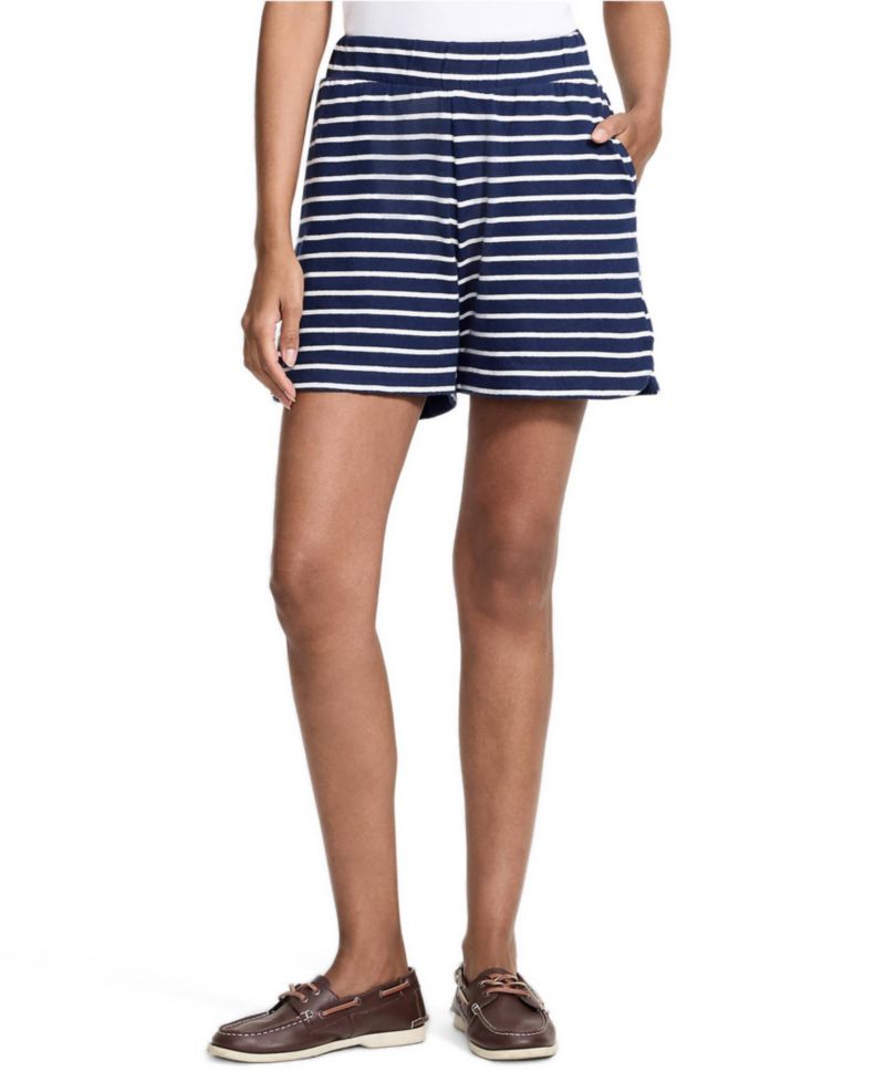Women's Mariner Pull-On Striped Shorts, 5" Inseam