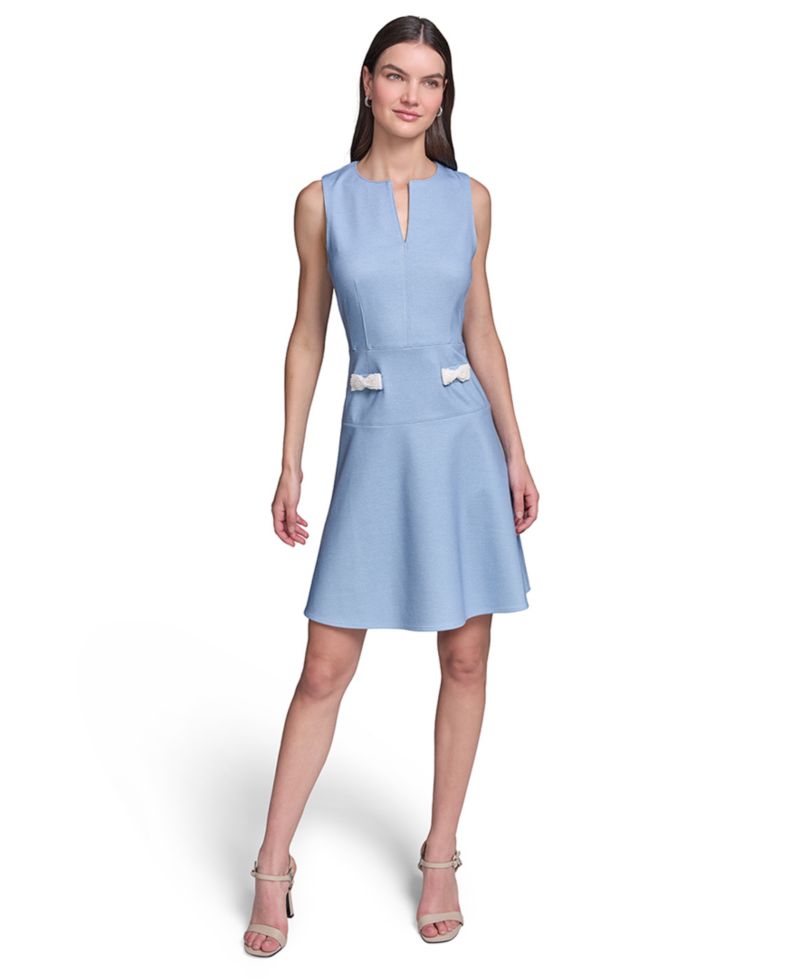 Women's Fit and Flare Sleeveless Dress