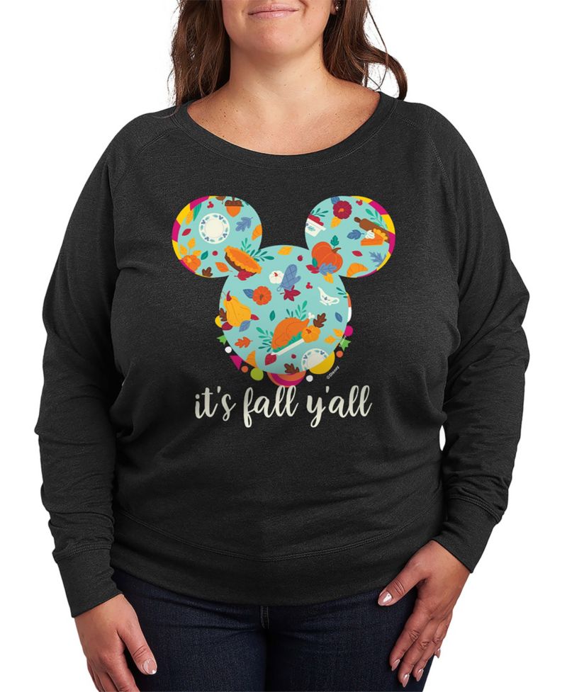 Plus Size Disney Fall Yall Graphic Pullover T-shirt