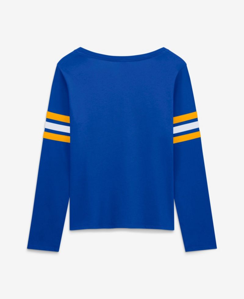 Women's Los Angeles Rams Team First Coverage Scheme Lace-Up Long Sleeve T-Shirt