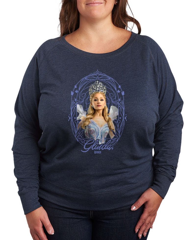 Plus Size French Terry Long-Sleeve Pullover