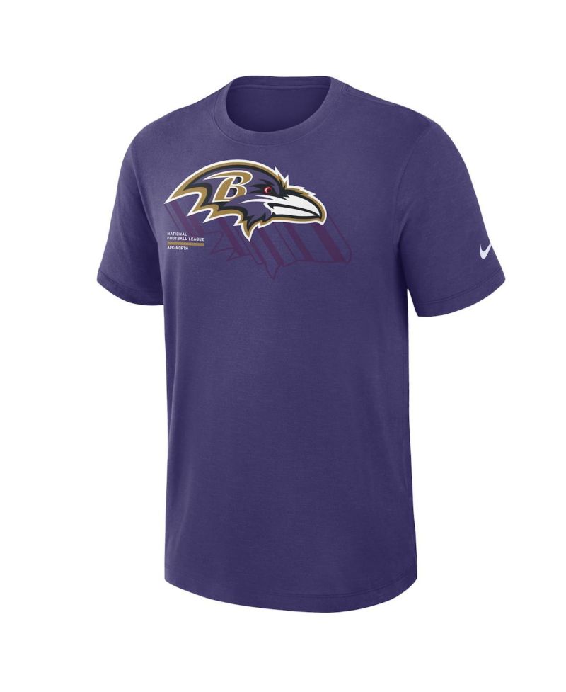 Nike Men's Purple Baltimore Ravens Left End Run Slub Performance T-Shirt
