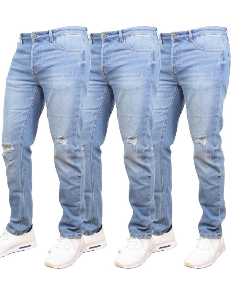 Men's 3-Pack Stretch Ripped Jeans