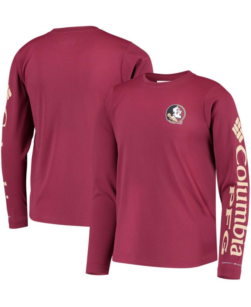 Big Boys Garnet Florida State Seminoles PFG Terminal Tackle Long Sleeve Omni-Shade T-shirt