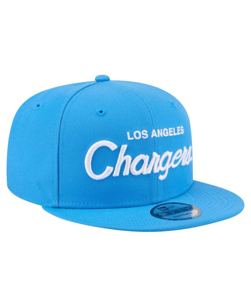 Men's Powder Blue Los Angeles Chargers Core Team Script 9FIFTY Snapback Hat