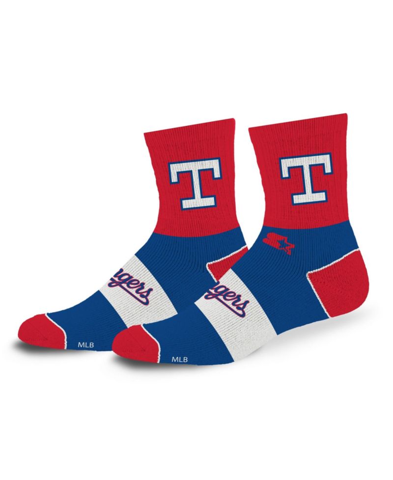 Men's and Women's Texas Rangers Trifecta Throwback Mid-Crew Socks