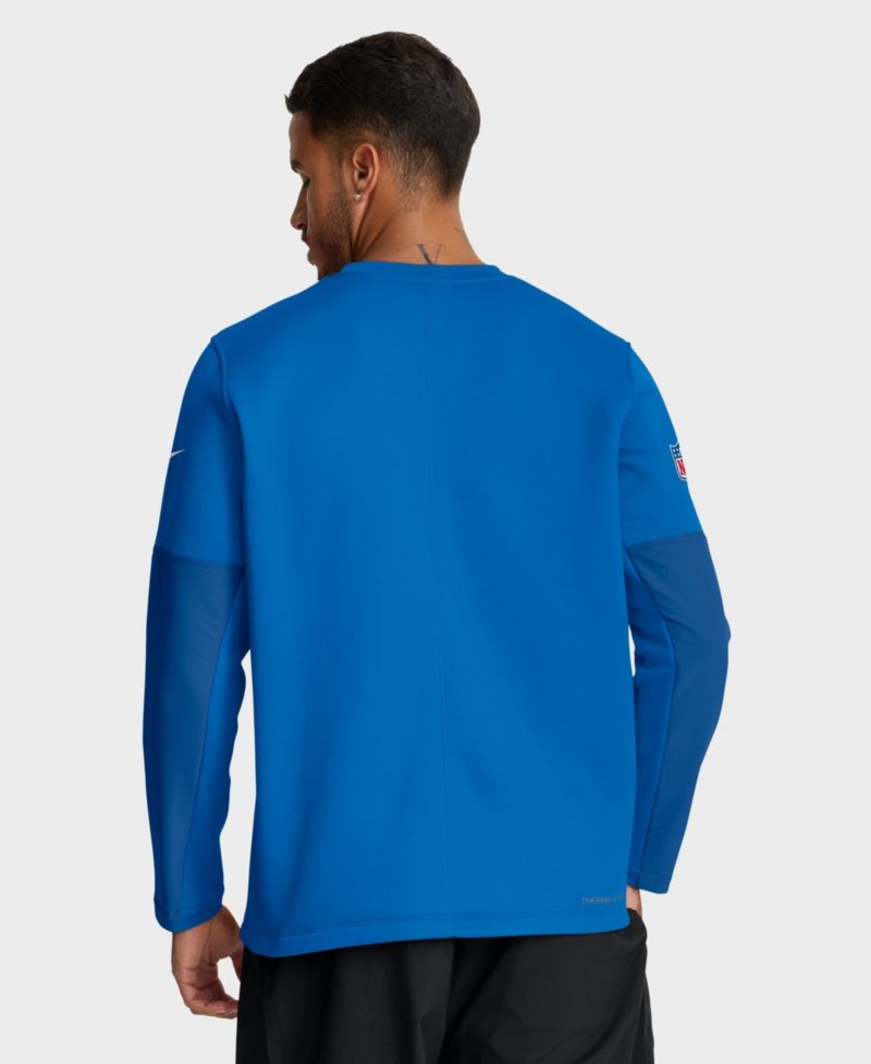Men's Detroit Lions Sideline Coaches Crew-Neck Sweatshirt