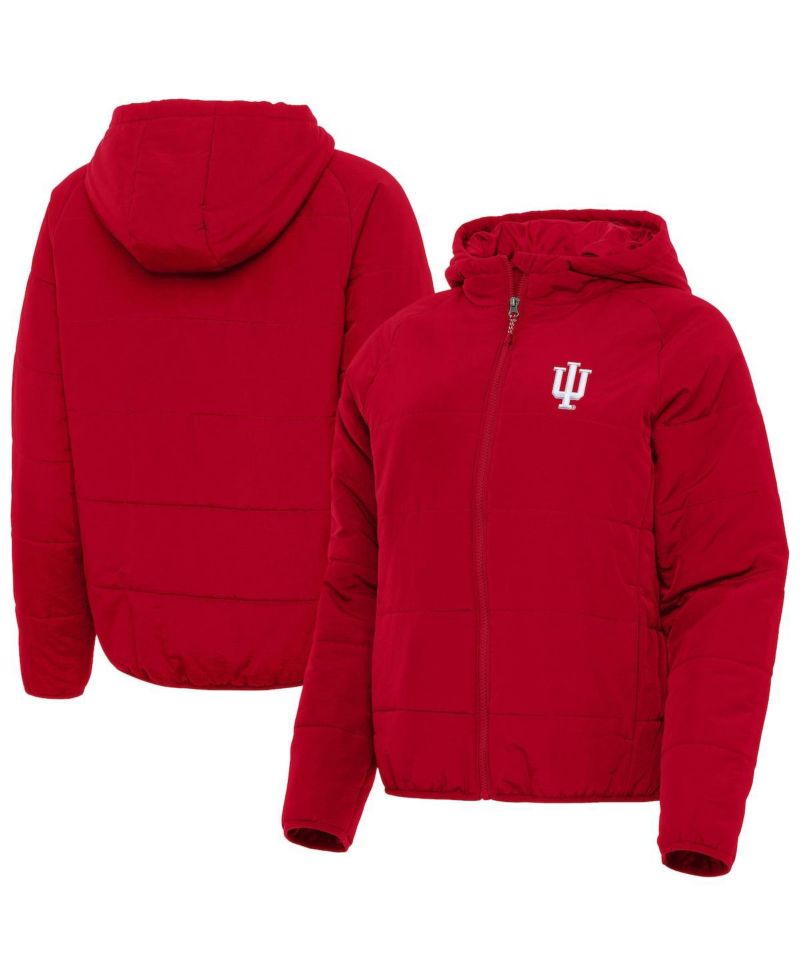Women's Crimson Indiana Hoosiers Universe Full-Zip Hoodie Jacket