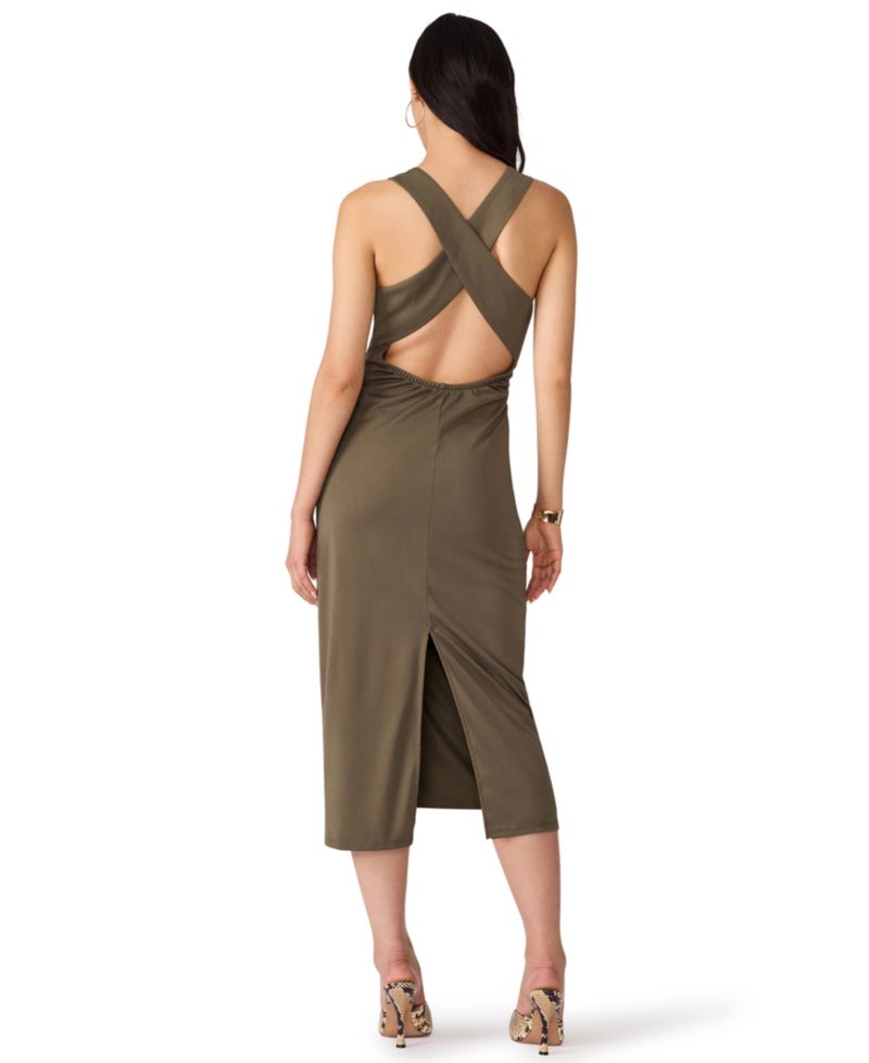 Women's Issabelle Ruched Body-Con Cowl-Neck Dress