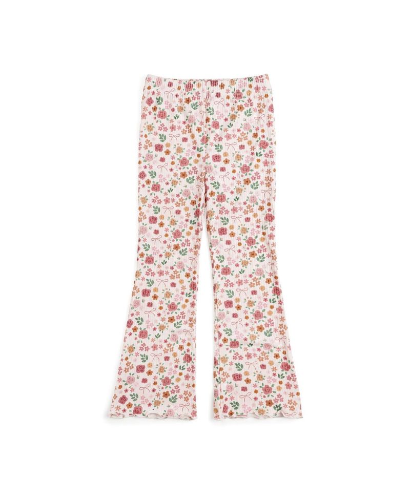Little Girls Berry Floral Flare Legging