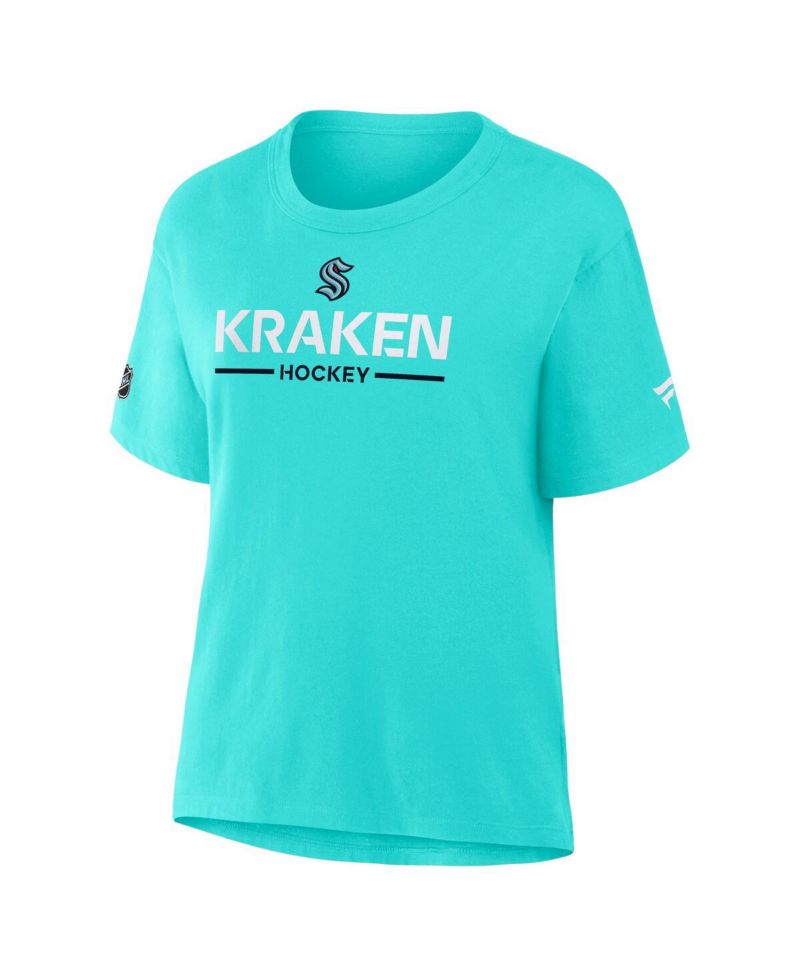 Women's Ice Blue Seattle Kraken Authentic Pro Primary T-Shirt