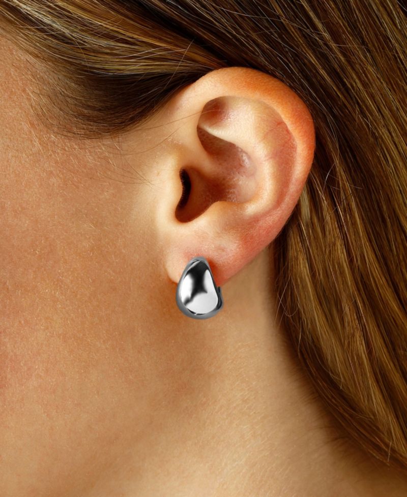Bold Hoop Earrings in 14k Yellow Gold, White Gold, or Rose Gold
