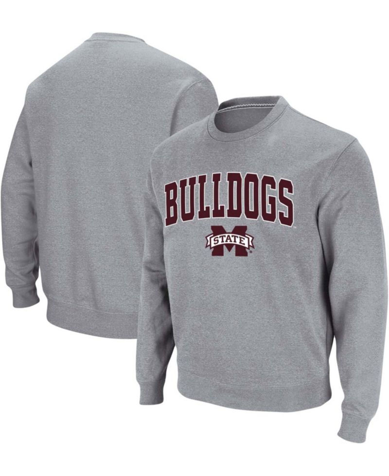 Men's Mississippi State Bulldogs Arch and Logo Crew Neck Sweatshirt