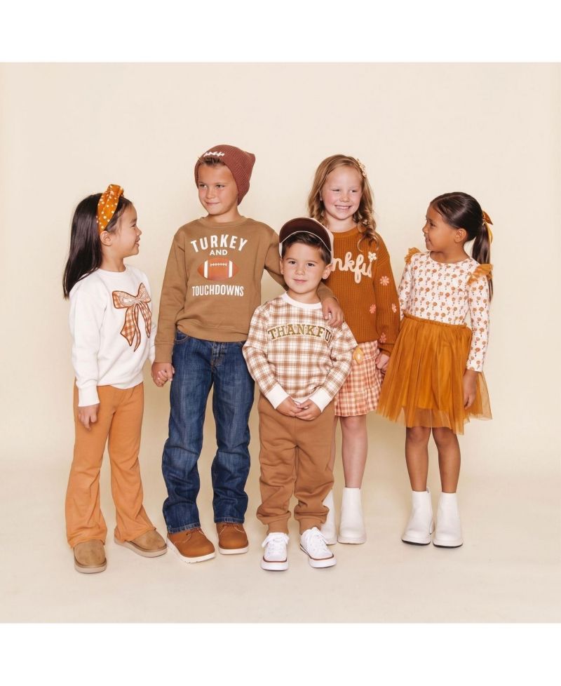 Boys' 4-20 Turkey and Touchdowns Sweatshirt