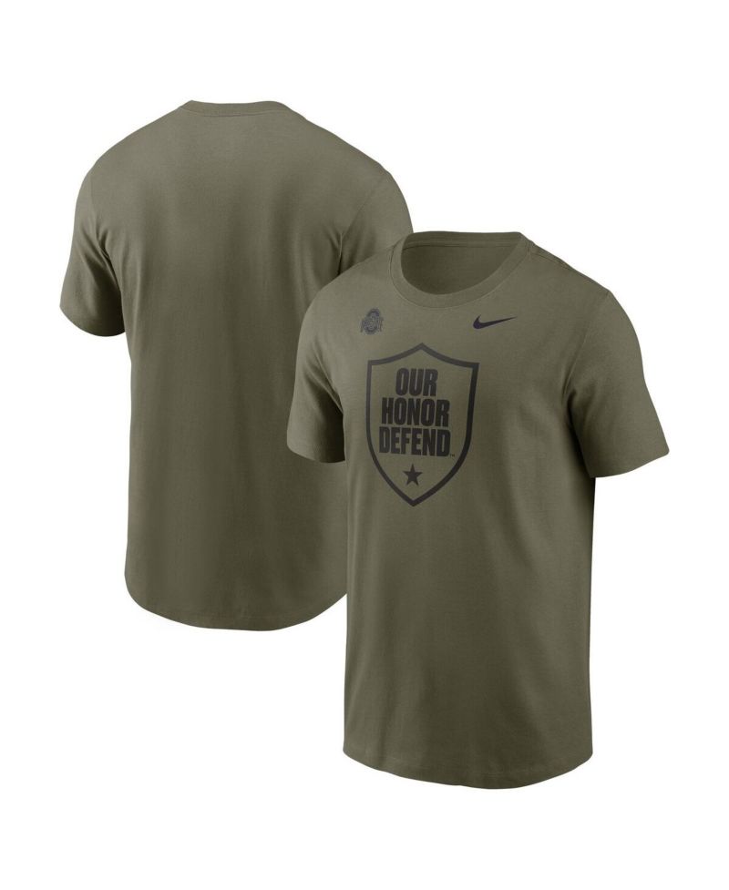 Men's Olive Ohio State Buckeyes Primetime Logo Performance T-Shirt