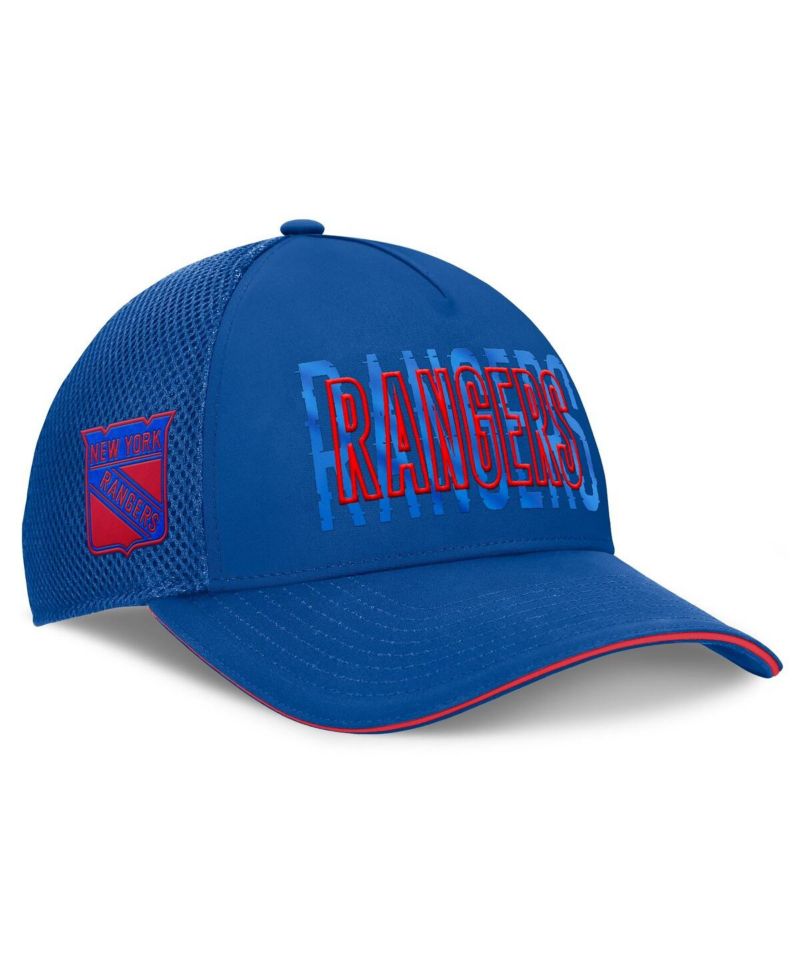Men's Blue New York Rangers Fundamental Flex Hat