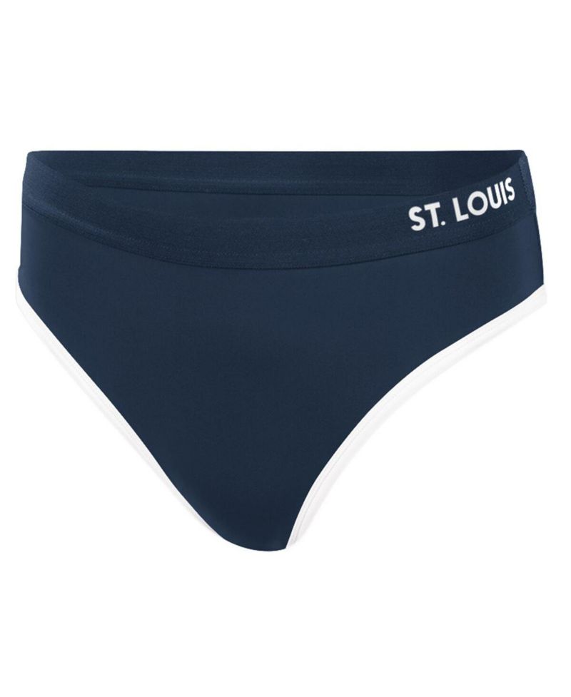 Women's Navy St. Louis Cardinals Southpaw Bikini Bottom