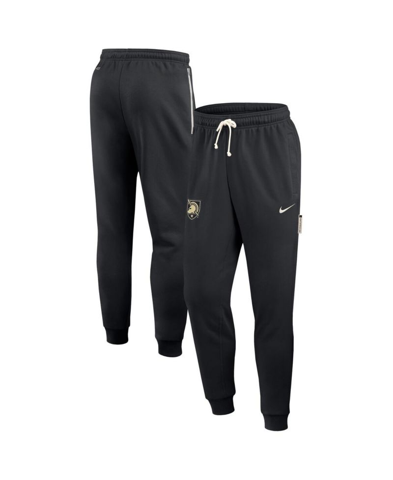 Men's Black Army Black Knights 2025 Sideline Performance Taper Pants