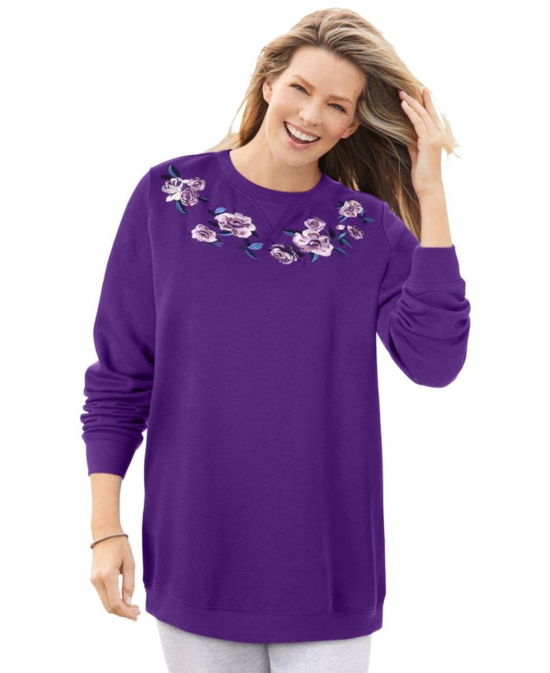 Women's Within Crewneck Fleece Sweatshirt