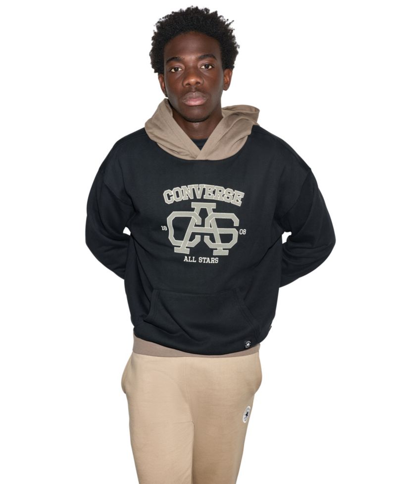 Men's Casual Varsity Fleece Hoodie