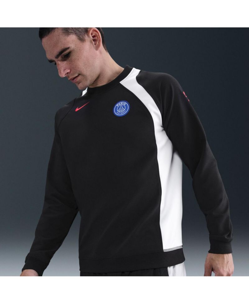 Men's Black Paris Saint-Germain Third 2025/26 T90 Pullover Sweatshirt
