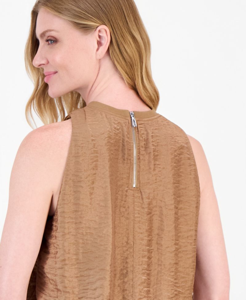 Women's Sleeveless Wave Bubble Top