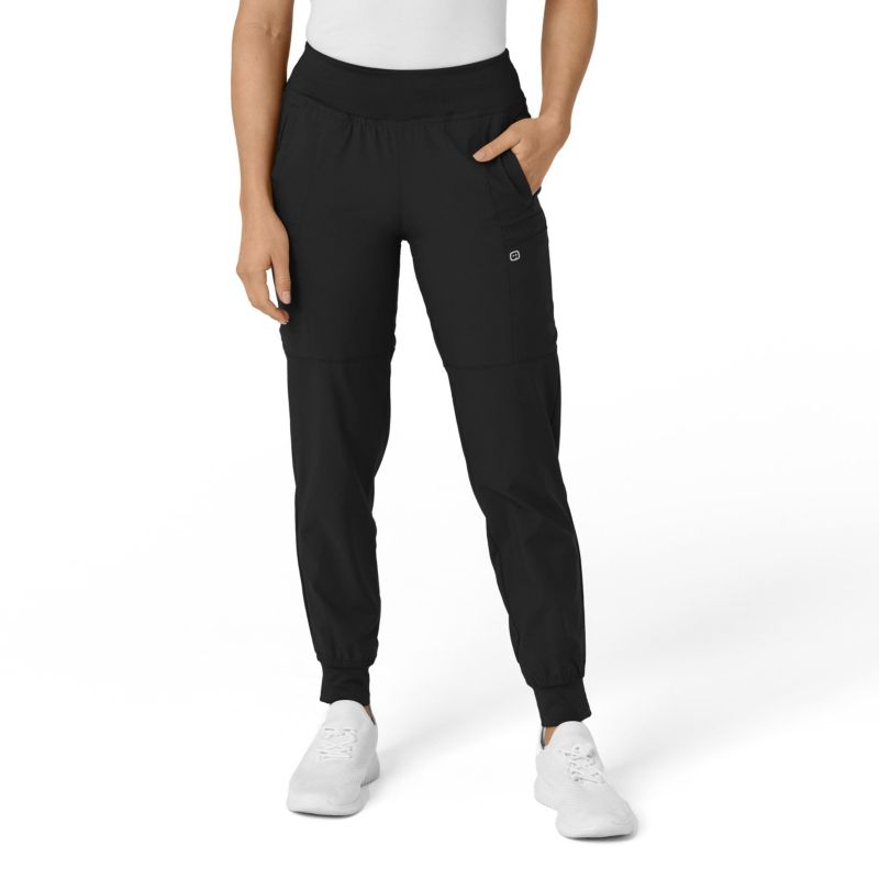 Plus Size W123 Comfort Waist Cargo Jogger Scrub Pant Regular
