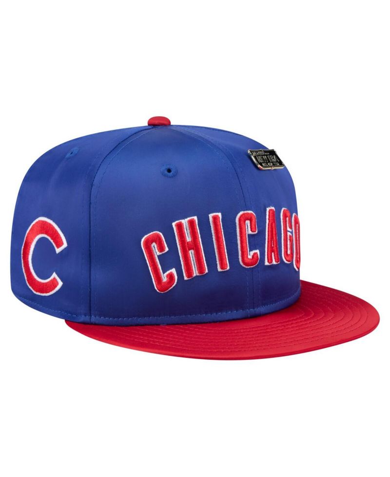 Men's Royal/Red Chicago Cubs Satin 59FIFTY Fitted Hat
