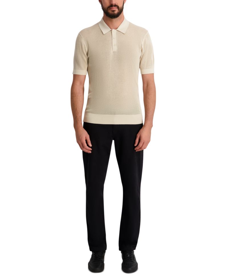 Men's Short-Sleeve Regular-Fit Polo Sweater