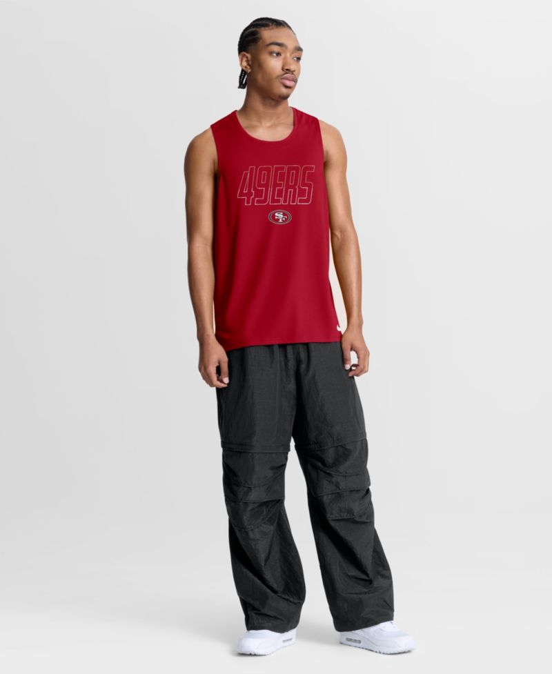 Men's Kickoff Miler San Francisco 49ers Screen Print Sleeveless Tank Top