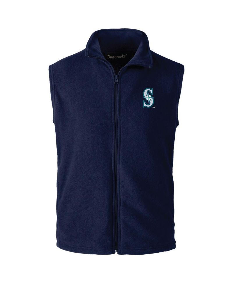 Men's Navy Seattle Mariners Full-Zip Vest